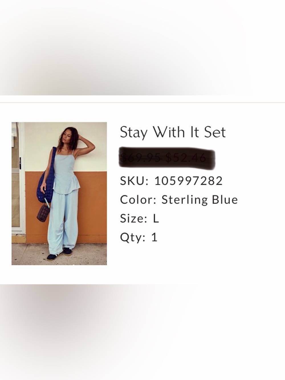Free People Stay With It Set - Sterling Blue